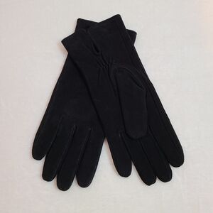 New VTG 100% Goat Suede Leather Gloves With Fleece Lining Size M/L
